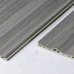 بديل خشب مضلع صيني معدني شاحب