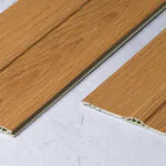 بديل خشب مضلع صيني بني