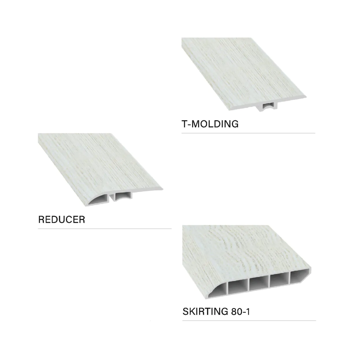 ⁦شرائح باركية صيني SPC رمادي فاتح 5 ملم⁩ - الصورة ⁦2⁩