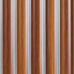 ⁦بديل خشب مضلع صيني  بني فواصل رمادي⁩ - الصورة ⁦2⁩