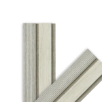 بديل خشب مضلع صيني بيج فواصل رمادي