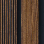 ⁦بديل خشب مضلع بني فواصل بني محروق صيني⁩ - الصورة ⁦2⁩