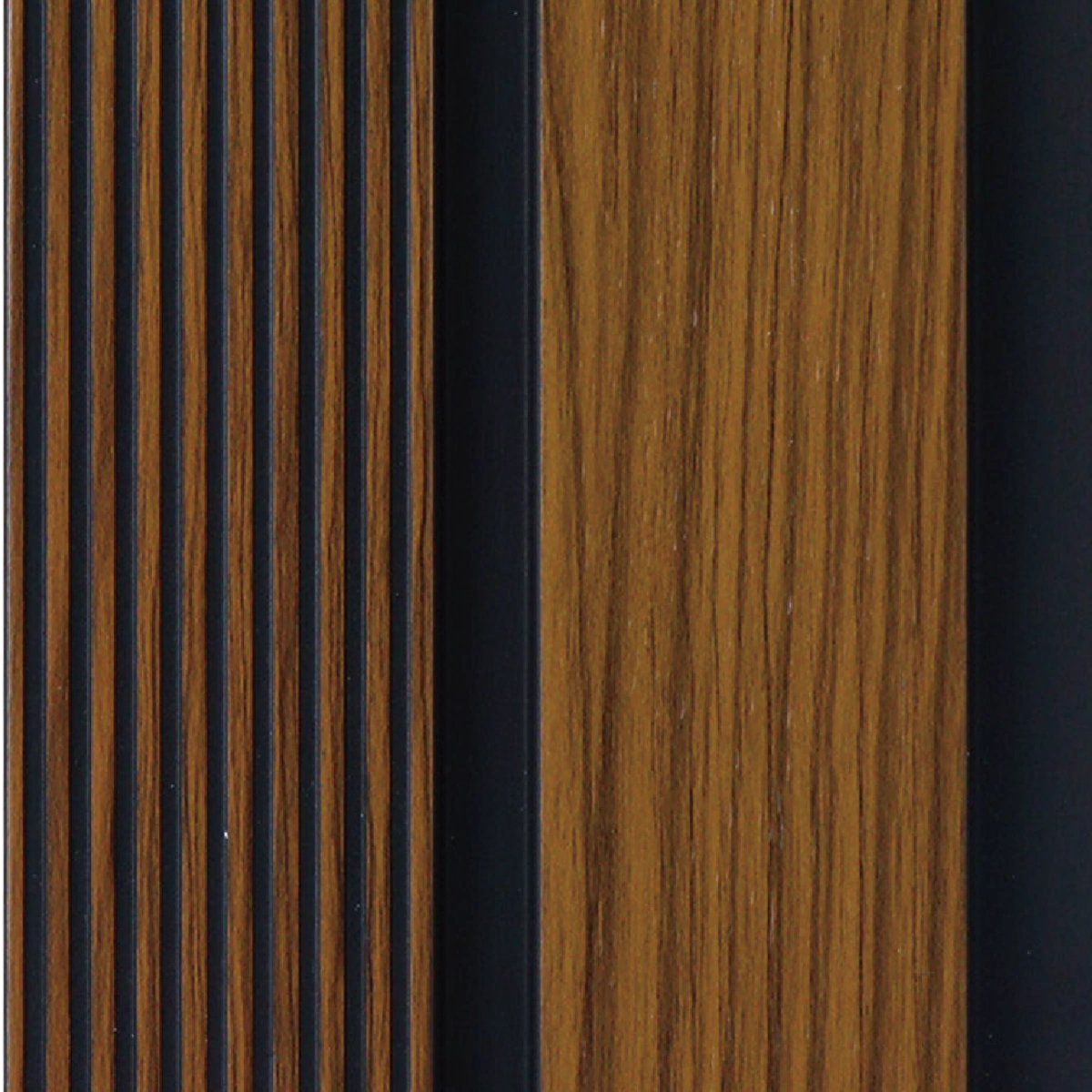 ⁦بديل خشب مضلع بني فواصل بني محروق داكن صيني⁩ - الصورة ⁦2⁩