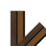 بديل خشب مضلع بني فواصل بني محروق داكن صيني