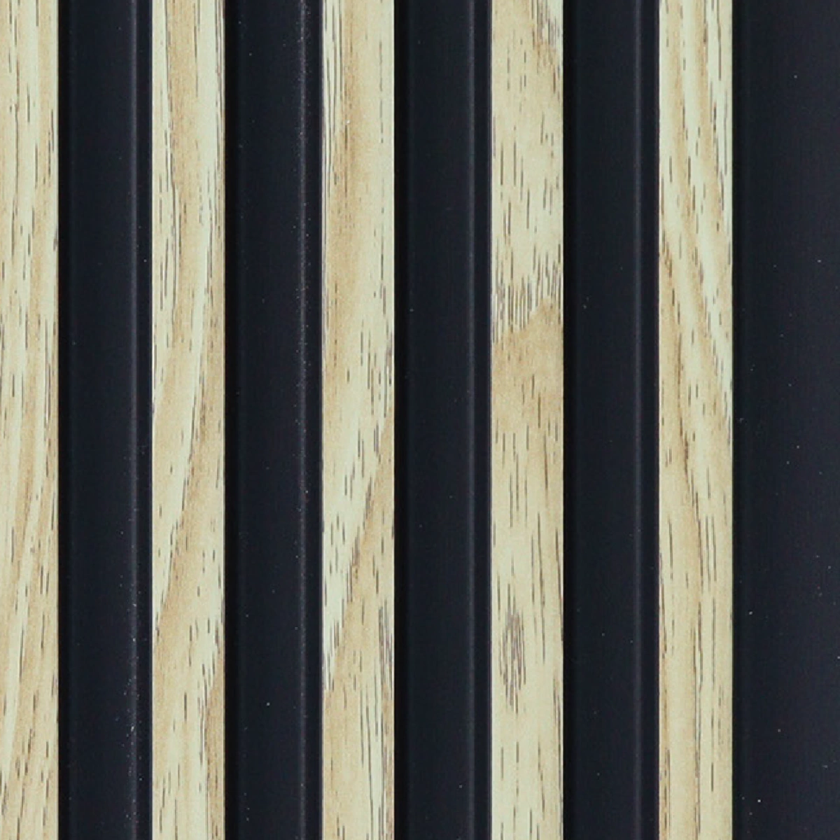 ⁦بديل خشب مضلع صيني بيج فواصل اسود⁩ - الصورة ⁦2⁩