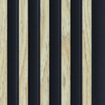 ⁦بديل خشب مضلع صيني بيج فواصل اسود⁩ - الصورة ⁦2⁩