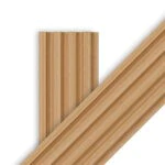 بديل خشب مضلع صيني بني