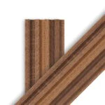 بديل خشب مضلع صيني  بني