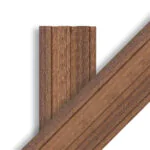 بديل خشب مضلع صيني شكلاتي داكن