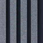 ⁦بديل خشب مضلع معدني فواصل اسود صيني⁩ - الصورة ⁦2⁩