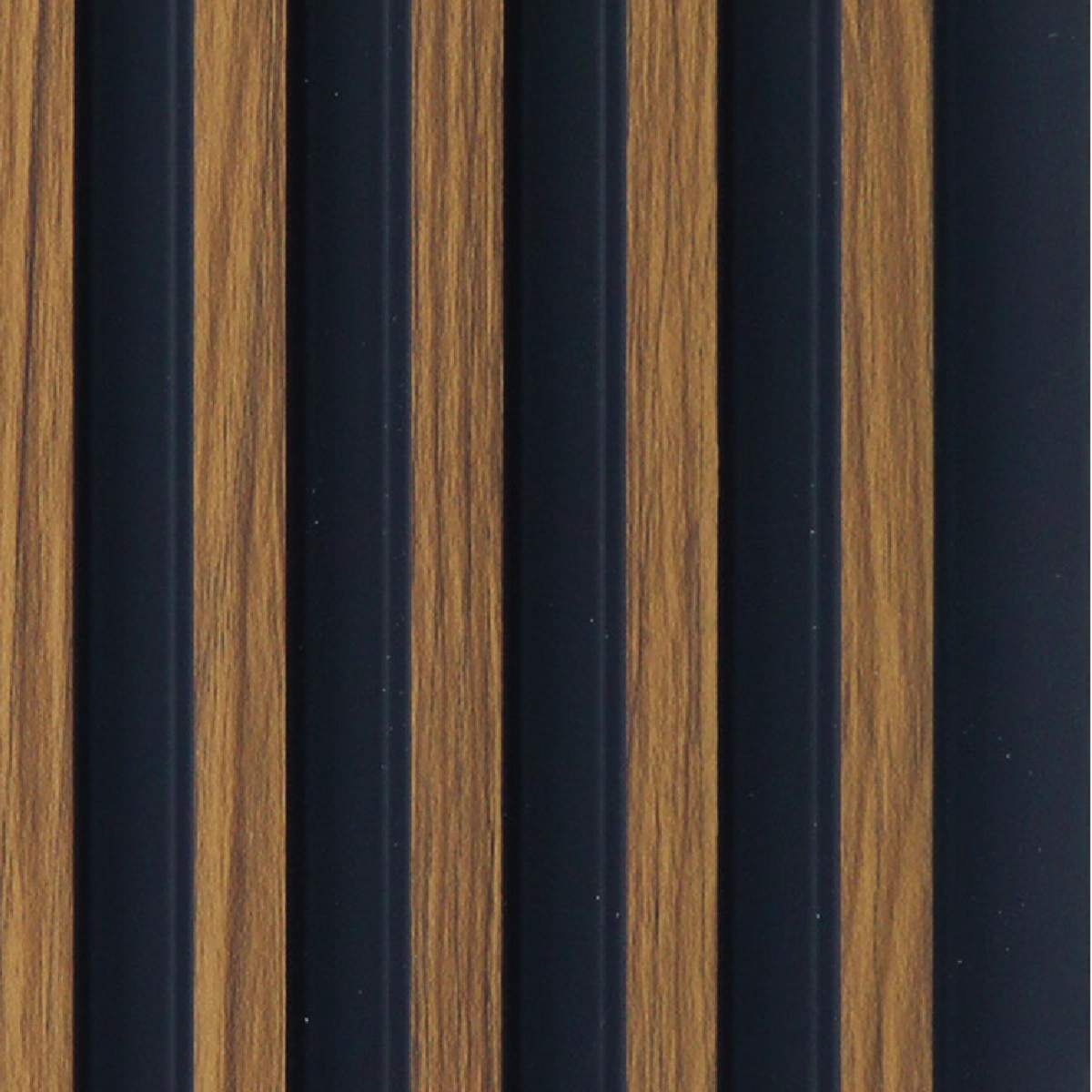 ⁦بديل خشب مضلع صيني بني فواصل اسود⁩ - الصورة ⁦2⁩