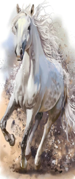 بديل رخام طباعه خيل خلفية رمادي