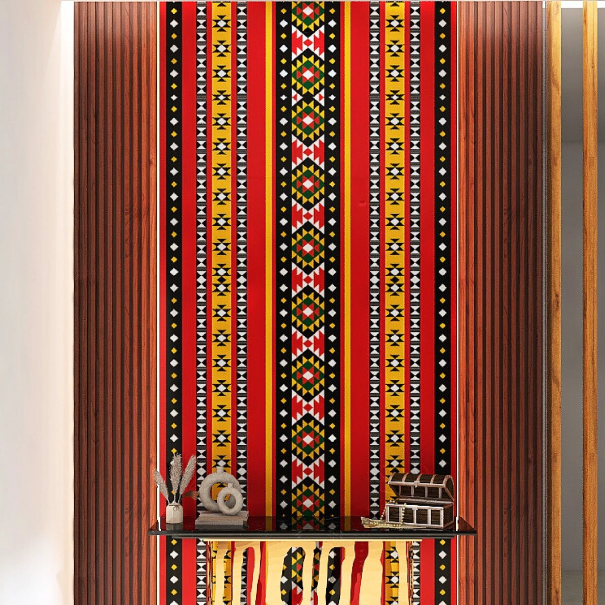 ⁦بديل رخام طباعه شكل جلسات عربي احمر فاتح⁩ - الصورة ⁦2⁩