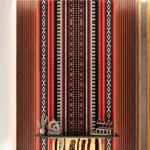 ⁦بديل رخام طباعه شكل جلسات عربي عنابي⁩ - الصورة ⁦2⁩