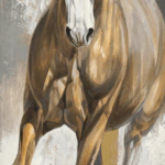 بديل رخام طباعه خيل بني خلفية رمادي