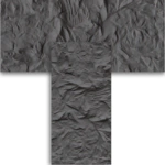 ⁦فوم صخري (بديل الحجر) رمادي فحمي داكن⁩ - الصورة ⁦2⁩