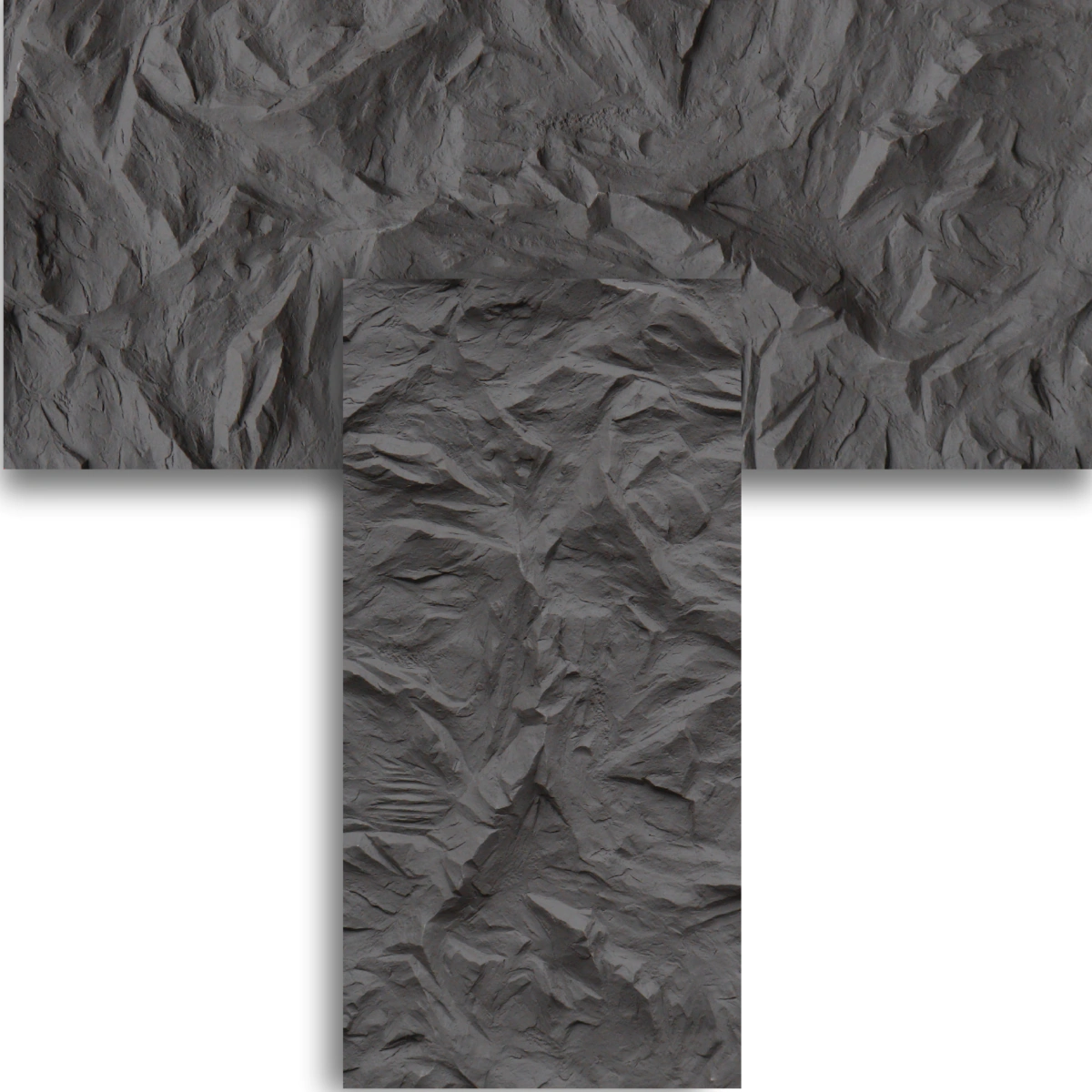 ⁦فوم بديل الحجر رمادي فحمي غامق⁩ - الصورة ⁦2⁩