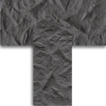 ⁦فوم بديل الحجر رمادي فحمي غامق⁩ - الصورة ⁦2⁩