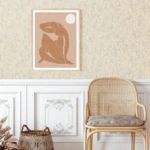 ورق جدران منقوش كوري بيج فرينش لاتيه