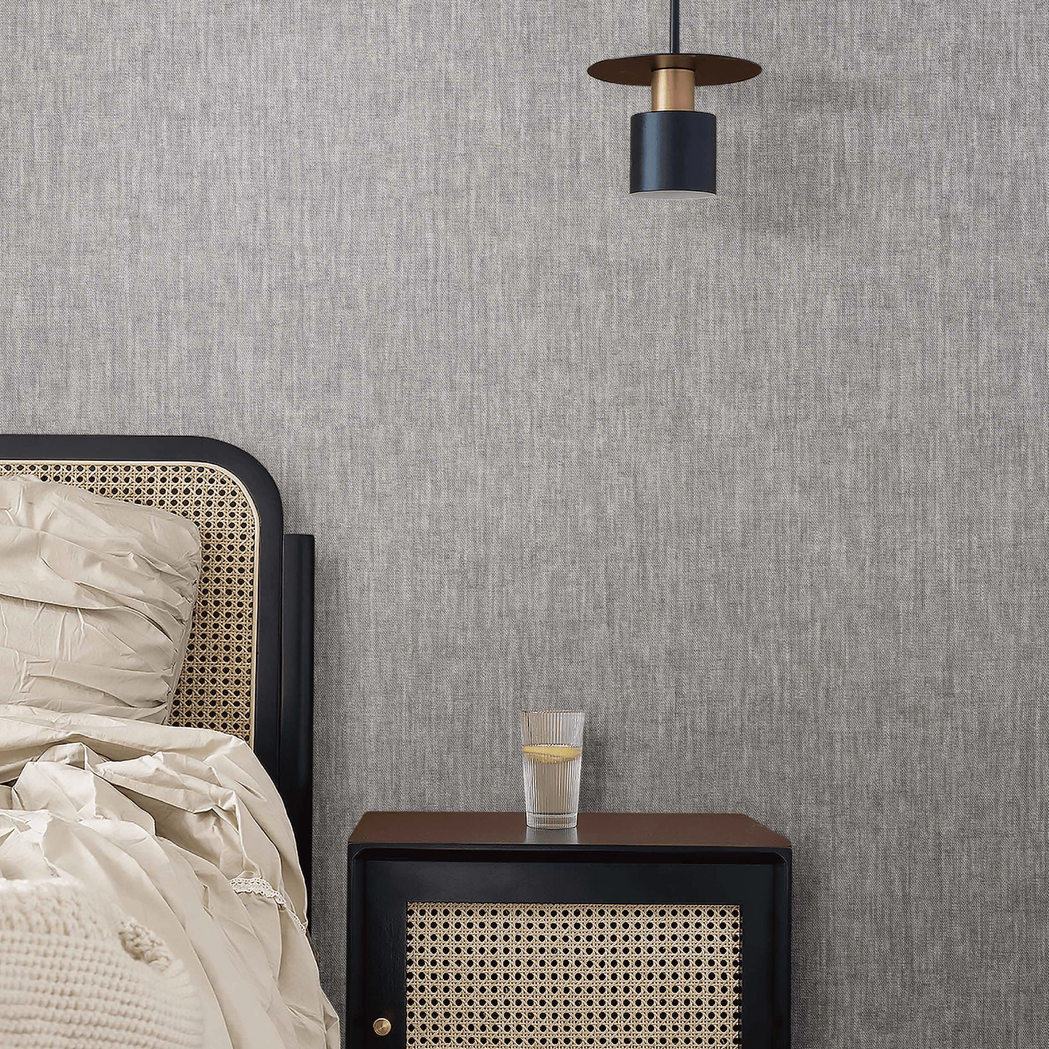 T4040-30 ورق جدران ساده كوري رمادي غامق - الصورة 1