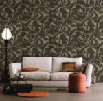 ⁦ورق جدران كوري مشجر رمادي غامق⁩ - الصورة ⁦2⁩