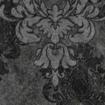 ورق جدران منقوش كوري اسود مع رمادي