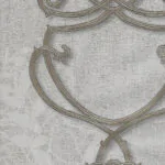 ورق جدران منقوش كوري رمادي مدرج