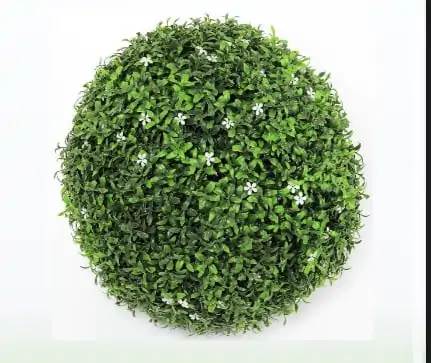 FH3HFmZyZ771CotvHc3udSdjVfViNdchKi0TwIre.jpg كورة عشب صناعي مقاس 30 سم اخضر زهرة بيضاء - الصورة 1
