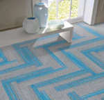 ⁦موكيت شرائح رمادي مع ازرق⁩ - الصورة ⁦2⁩