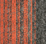 موكيت شرائح رمادي مع احمر