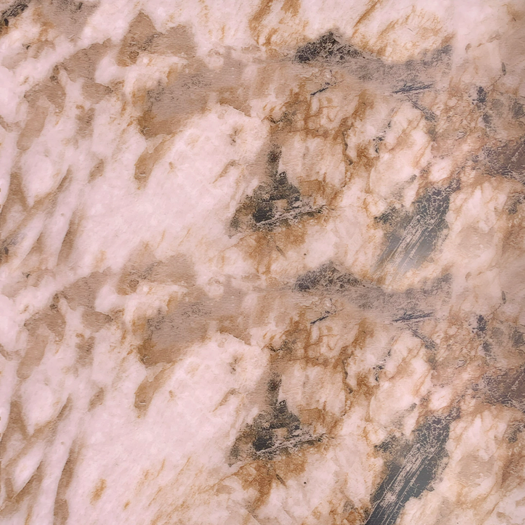 HE501 ميتا ليك شيبورد بديل رخام بيج مموج بني - الصورة 1