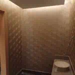 تركيب ورق جدران مقاوم للماء