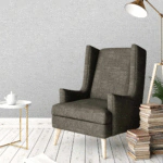 ⁦ورق جدران قماشي صيني رمادي فاتح⁩ - الصورة ⁦2⁩