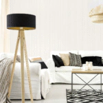 ⁦ورق جدران مقلم صيني بيج فاتح ورمادي⁩ - الصورة ⁦2⁩