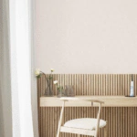 ⁦ورق جدران قماشي كوري رمادي هيز⁩ - الصورة ⁦2⁩