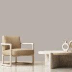 ⁦ورق جدران ساده كوري رمادي ناعم⁩ - الصورة ⁦2⁩