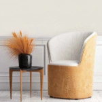 ⁦ورق جدران ساده كوري بيج قماشي⁩ - الصورة ⁦2⁩