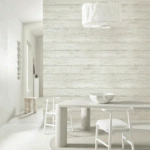 ⁦ورق جدران مودرن كوري رصاصي مقلم⁩ - الصورة ⁦2⁩