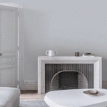 ⁦ورق جدران ساده كوري ازرق مساء رمادي⁩ - الصورة ⁦2⁩