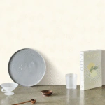 ⁦ورق جدران معرق كوري رمادي فاتح⁩ - الصورة ⁦2⁩