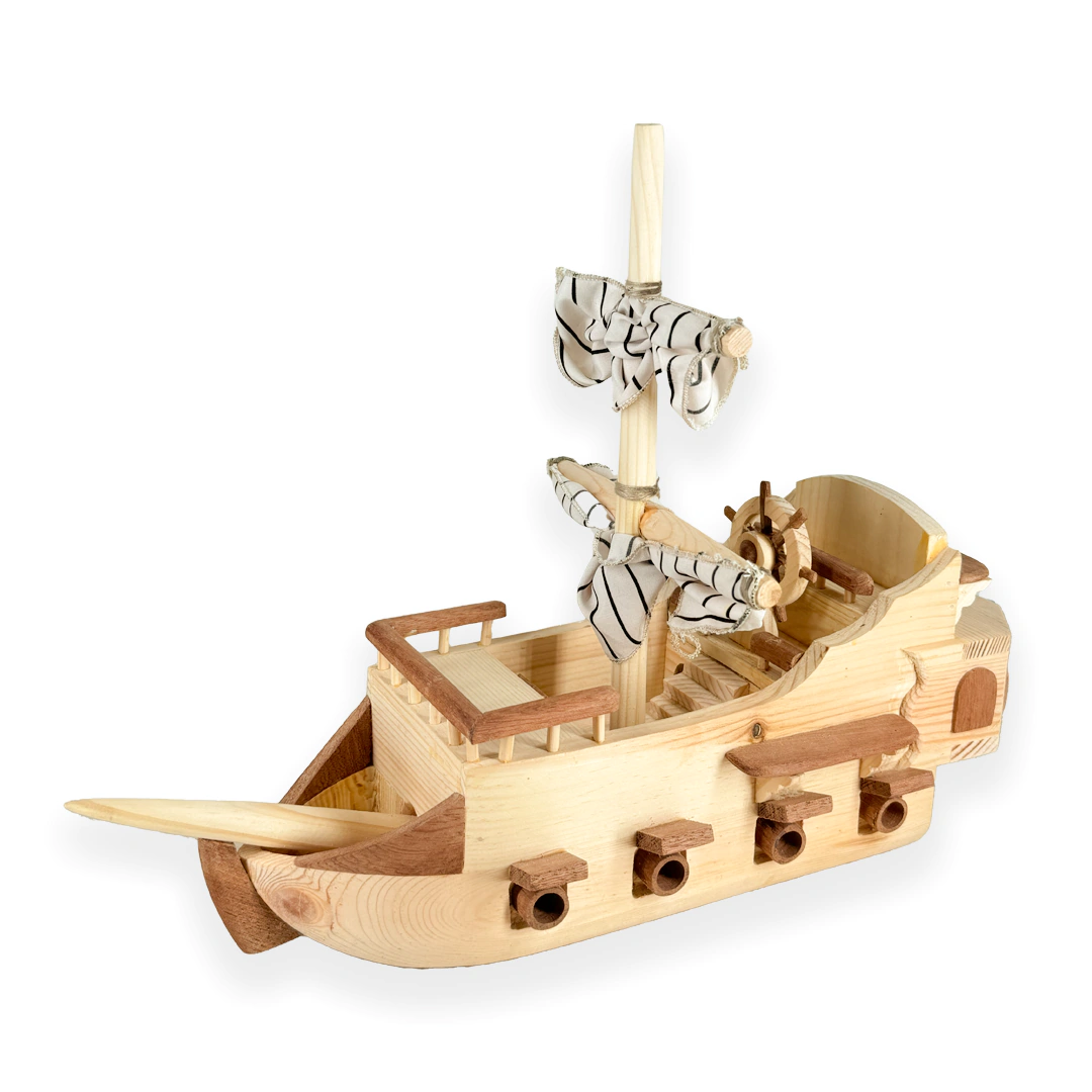 Artboard 2 مجسم سفينة خشبي - الصورة 1