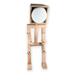 مجسم رجل آلي بإضاءة رأسية