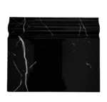 ⁦نعله فايبر اسود رخامي 10 سم⁩ - الصورة ⁦2⁩