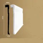 نعله ابيض فايبر سيراميك مقاس 22 سم