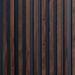 بديل خشب مضلع بني محروق فواصل اسود