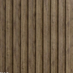 بديل خشب مضلع بني