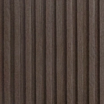 بديل خشب مضلع بني غامق