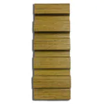 بديل خشب مضلع صيني بني فاتح