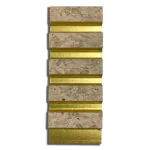 بديل خشب مضلع صيني ذهبي رخامي