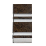 بديل خشب مضلع صيني بني رخامي